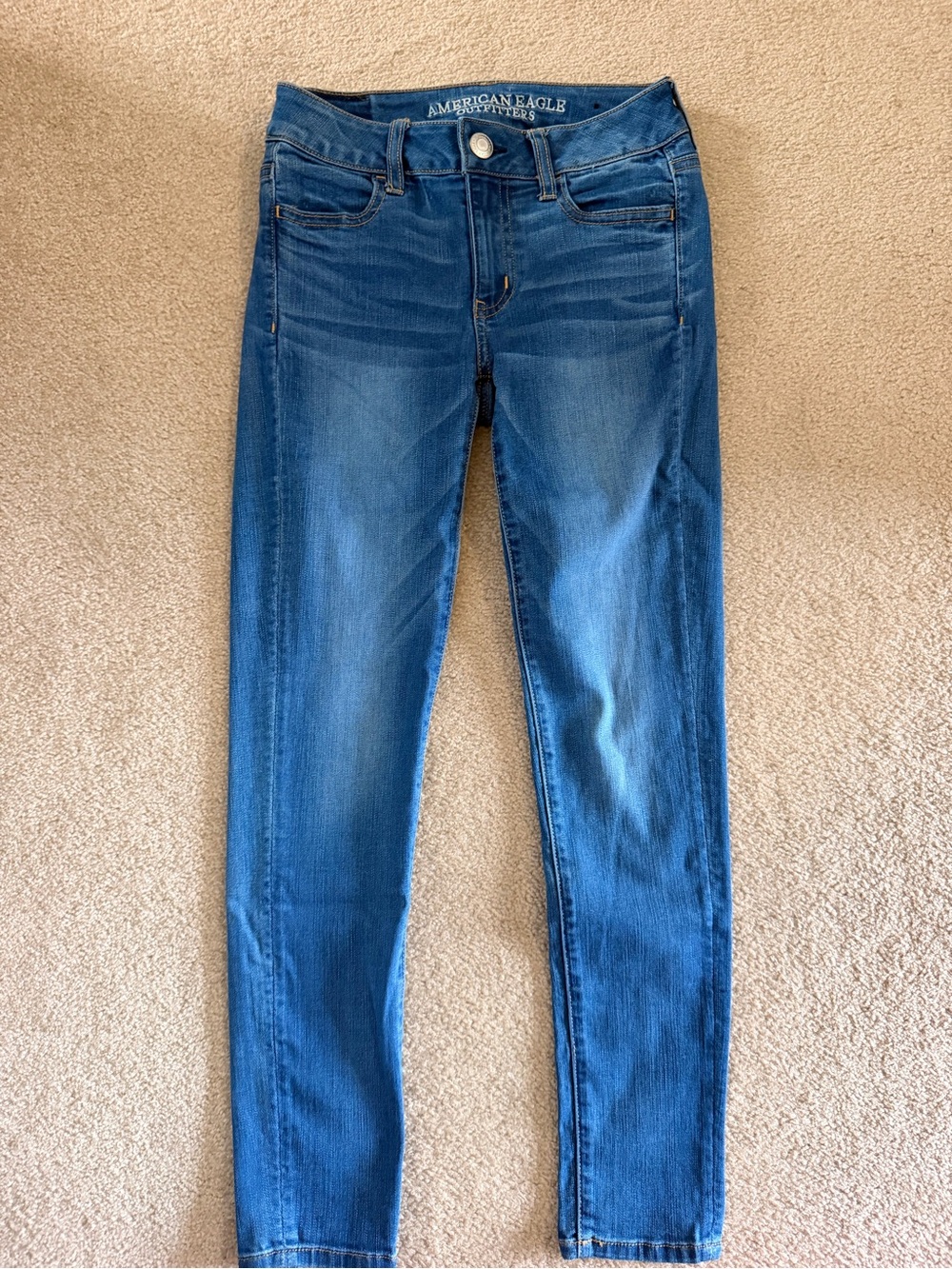American Eagle Outfitters Medium Blue Women's Skinny Jeans short style